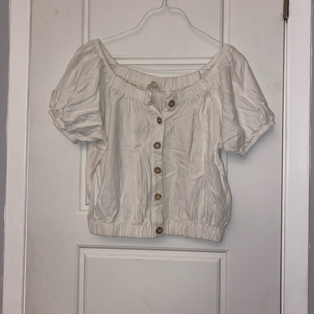 White Summer Button Down